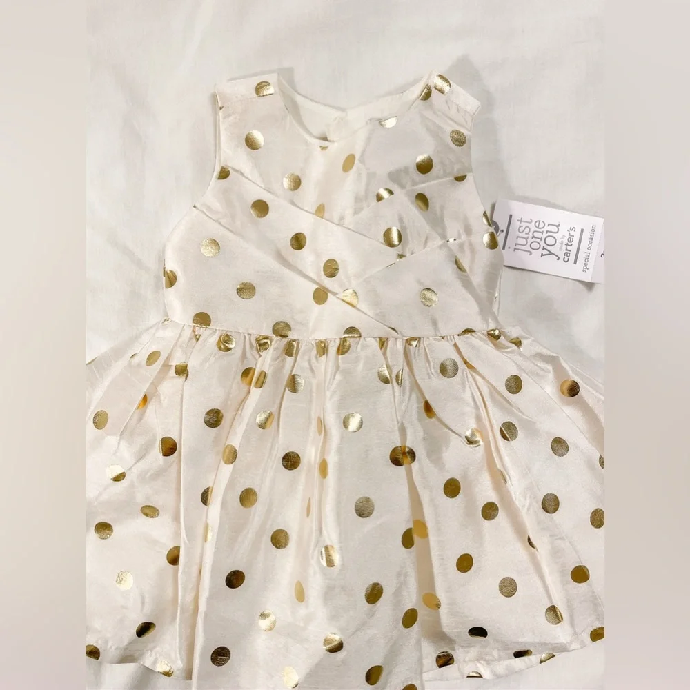 NWT Carter’s Just One You Party Dress & Sweater Size 0-3M - Picture 3 of 5